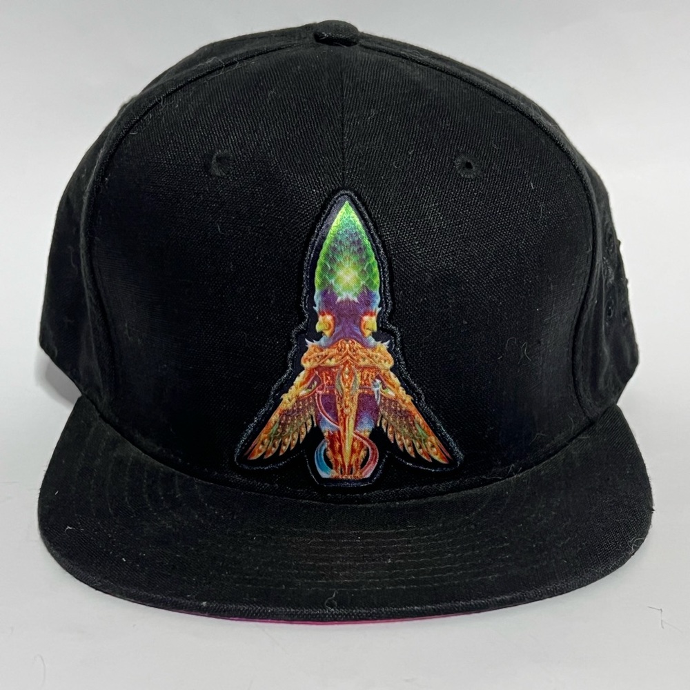 Salvia Droid Black Flat Bill Adjustable Hat
